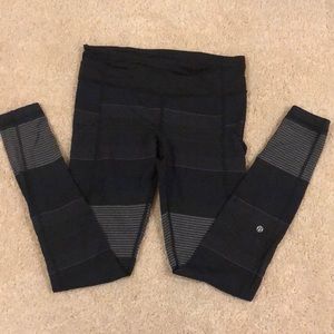 Lululemon striped running tights